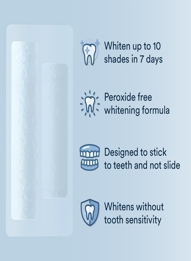 Auraglow Teeth Whitening Strips, Peroxide Free, 14 Treatments, Whitens Teeth Without Sensitivity, Natural Whitening Strips, Removes Years of Stains, Enamel Safe Teeth Whitener, 28 Strips, Mint - Image 4